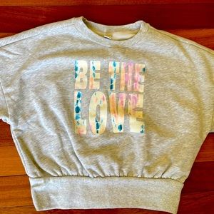 Old Navy “Be the love” cropped sweatshirt